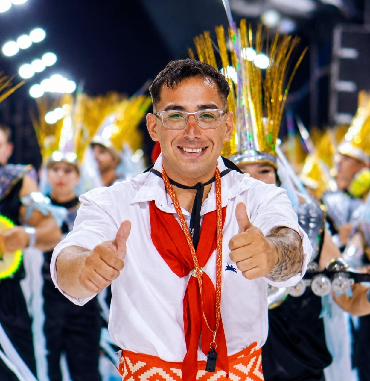 Fabián Alejandro Carballo, director de la Poderosa Batería