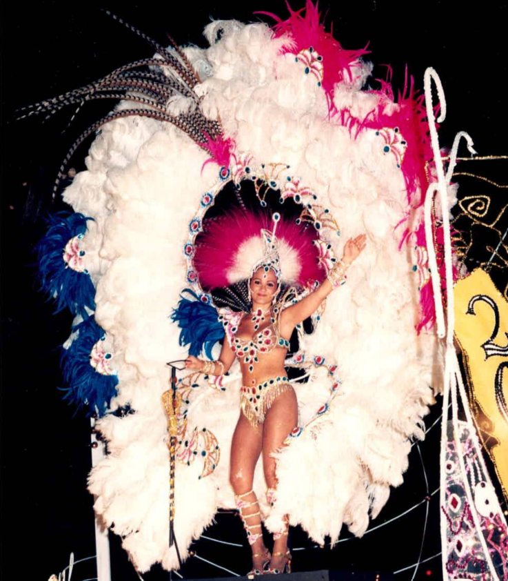 María del Carmen Pitu Trombotto durante el Carnaval 2000