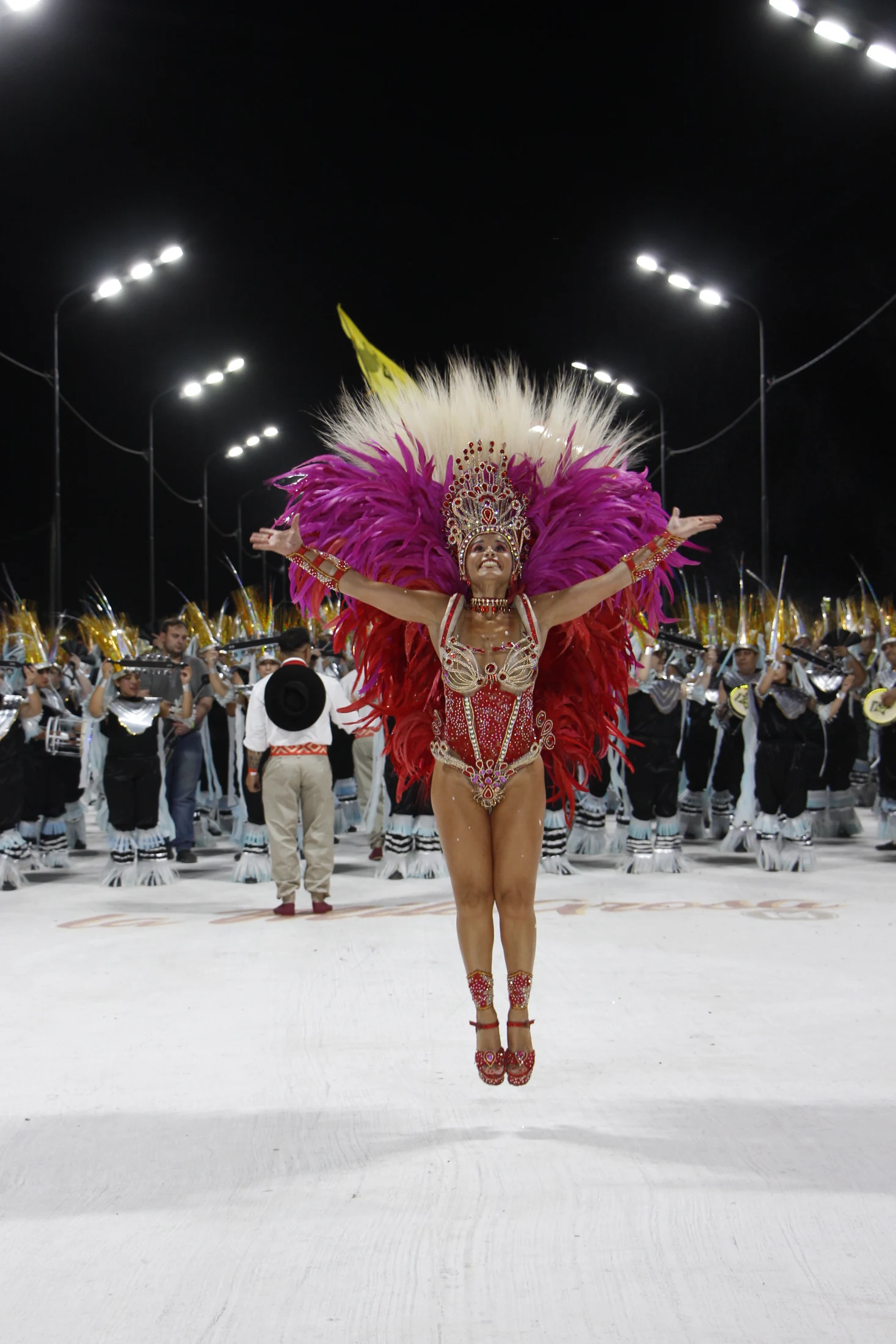 Integrante de Comparsa Pitogüé durante el carnaval